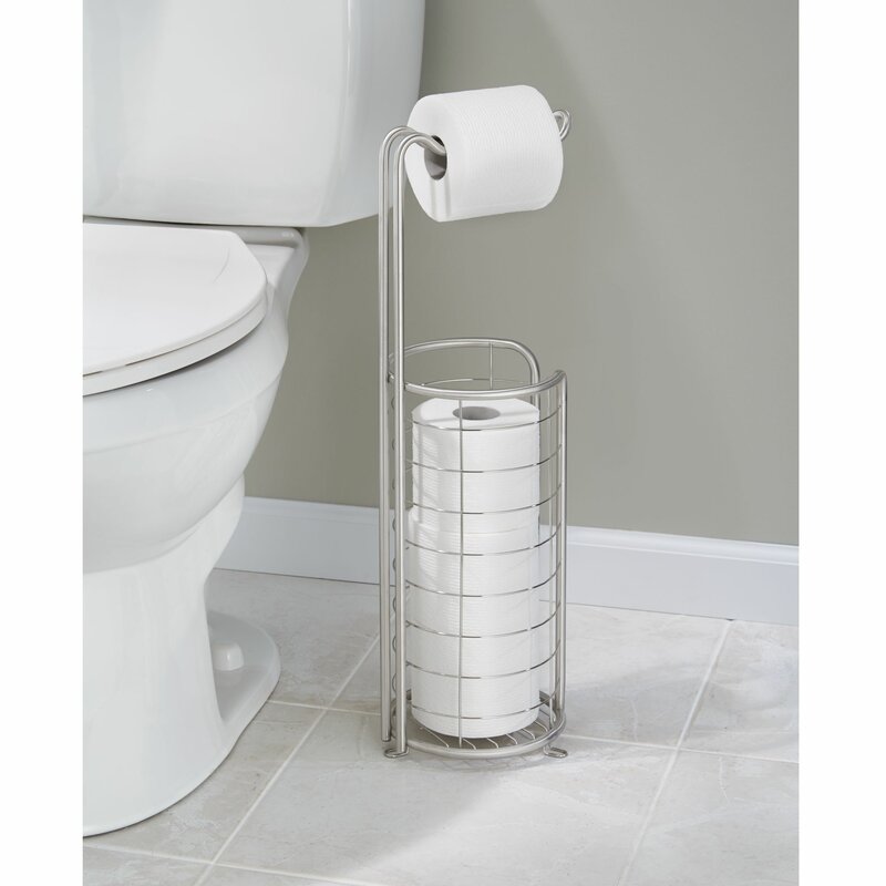 InterDesign Forma Free Standing Toilet Paper Holder Reviews Wayfair   Forma Free Standing Toilet Paper Holder 